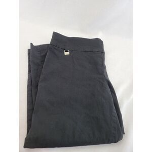 Rafaella Comfort Womens 14 Black‎ Stretch Mid-Rise Capri